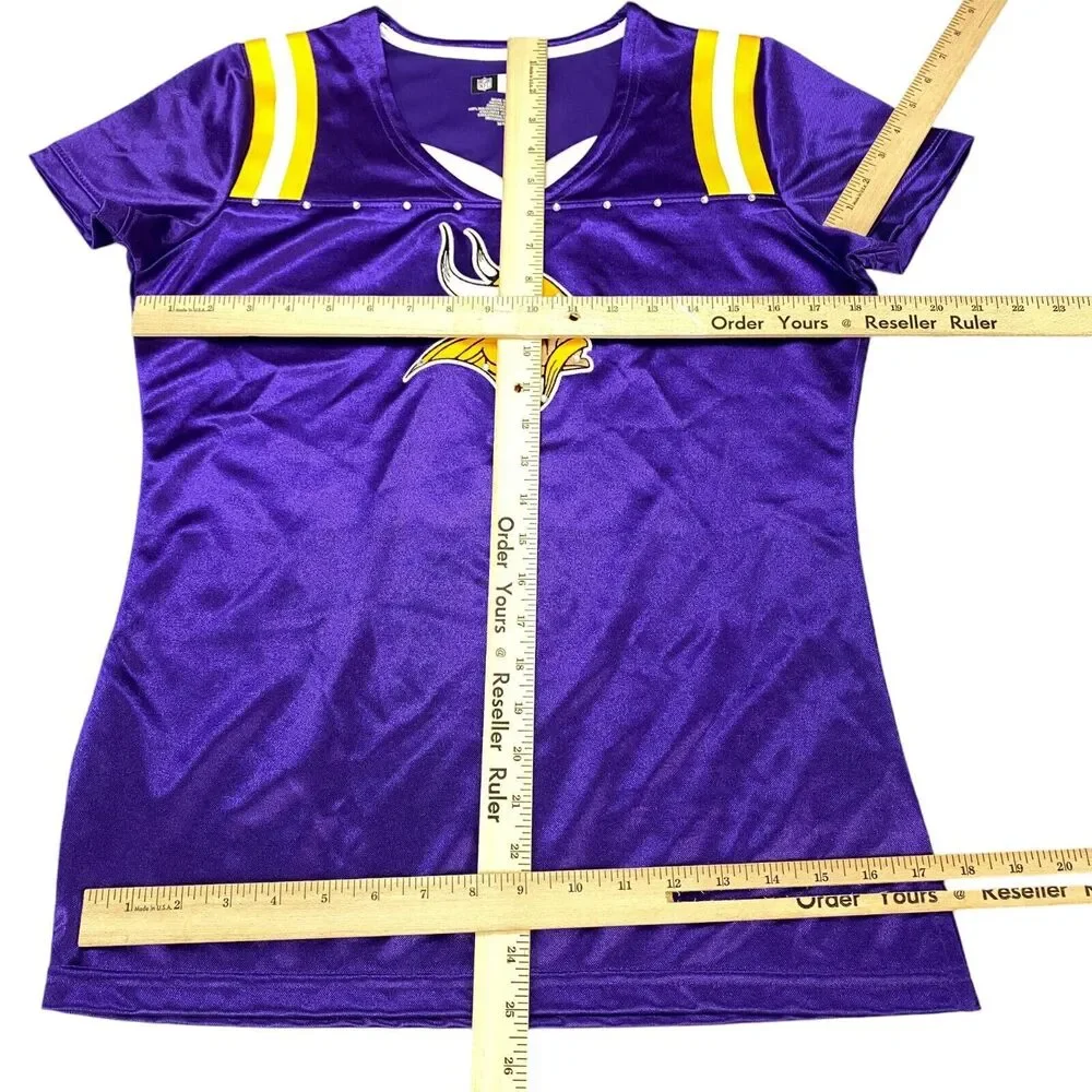 Minnesota Vikings Shirt Womens Medium Purple NFL Team‎ Apparel Football Sports